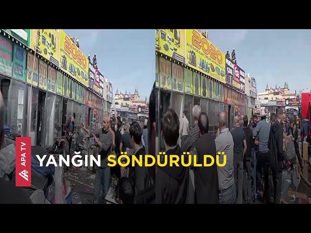 Bakıda “Maşın bazarı”ndakı yanğının qarşısı alındı – APA TV