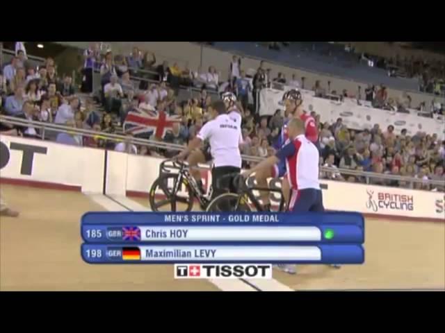 Chris Hoy Wins Mens Sprint - London World Cup 2012