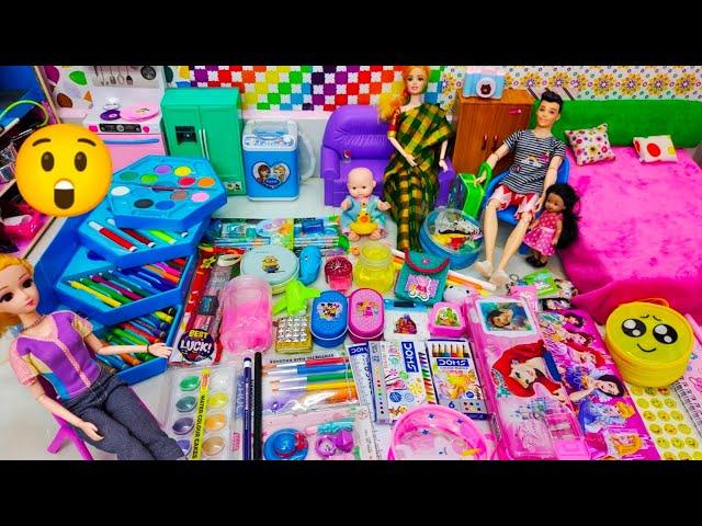 Nila going to first time at school/Nila Dad purchasing many things/Barbie show tamil