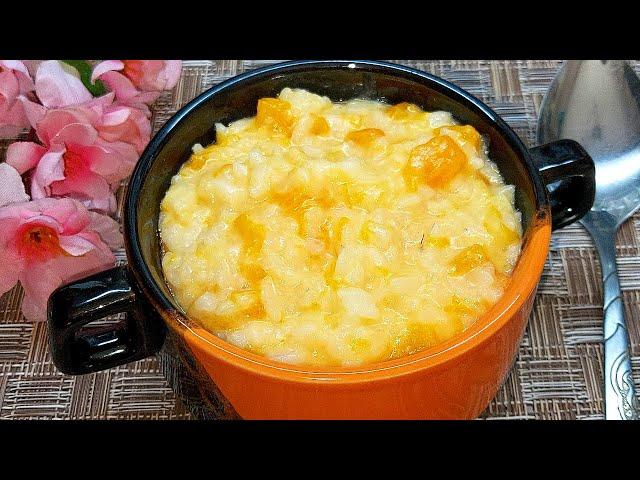 Delicious Porridge with Pumpkin Rice. I often cook RICE Porridge with PUMPKIN for breakfast