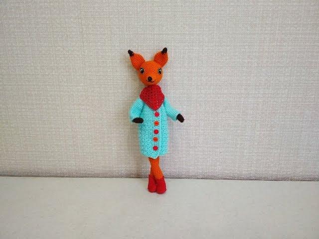 Игрушка амигуруми. Лисичка крючком (Сrochet Fox).