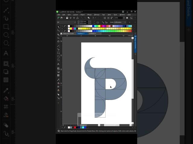 Tutorial CorelDraw - Gradient Letter P Logo Design in Coreldraw