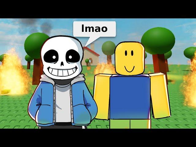 If SANS played ROBLOX (Animation)