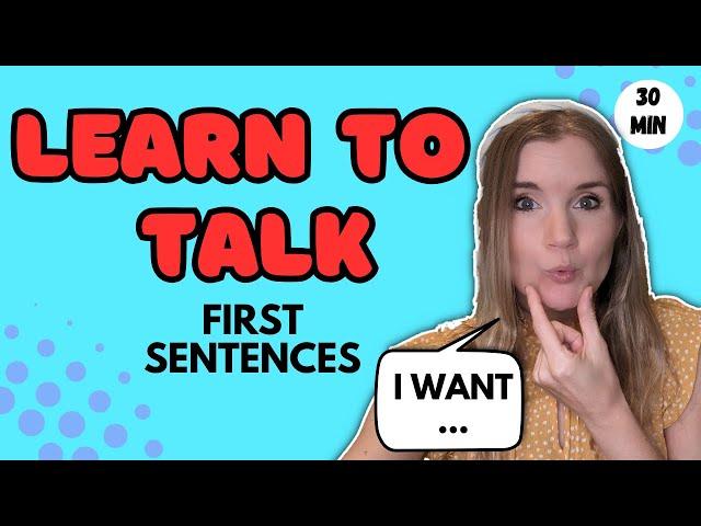 First Sentences for Toddlers - Learn to Talk - English Speech Practice - Speech delay Toddlers - Jen