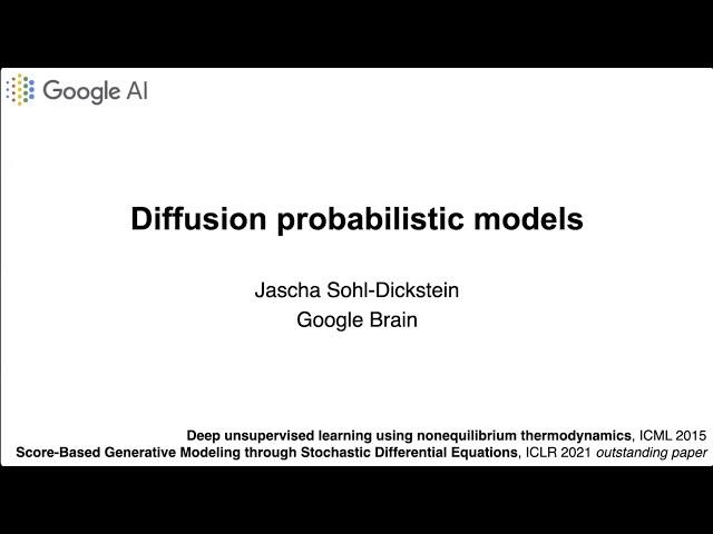 MIT 6.S192 - Lecture 22: Diffusion Probabilistic Models, Jascha Sohl-Dickstein