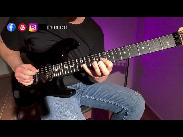 Guitar Improvisation On Fast Heavy Metal Guitar Backing Track In Em