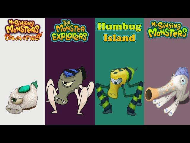 Dawn Of Fire Vs Monster Explorers Vs Humbug Island Vs My Singing Monsters | Redesign Comparisons