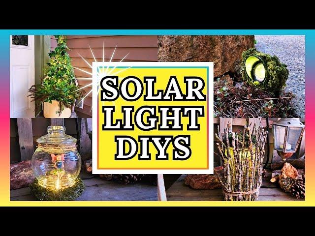 AMAZING Solar Light DIY Ideas For a Magical Outdoor Garden