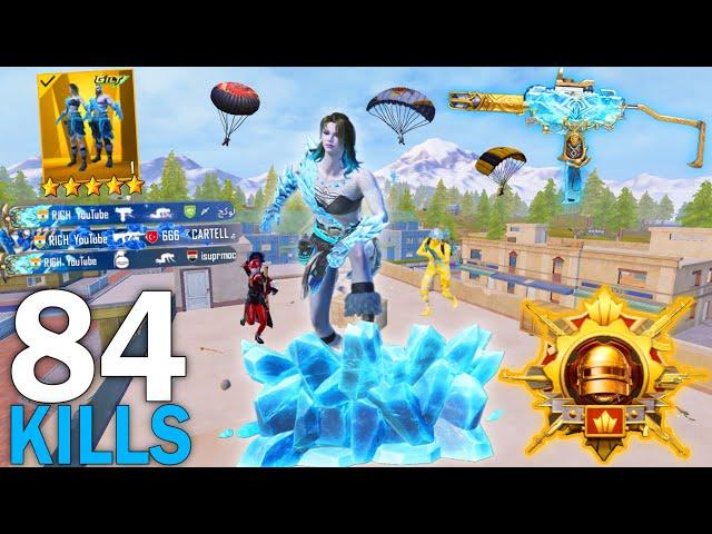 84KILLS!MY BEST LIVIK GAMEPLAY in MODE with ARCTIC CONQUEROR SET Pubg Mobile