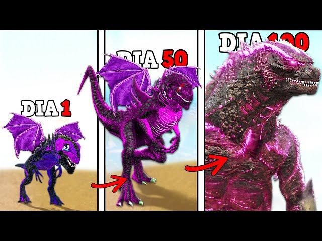 SOBREVIVI COMO O GIGANTE GODZILLA EVOLVED 100 DIAS! EVOLUI PARA O KAIJU REI DOS MONSTROS DINOSSAUROS