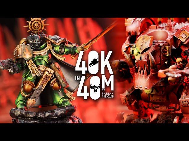 Salamanders Look to Cook Orks! Warhammer 40k in 40m Commander Tier Battle