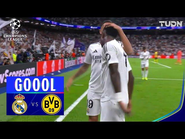 ¡QUÉ GOLAZO! ¡HAT TRICK de Vini! | Real Madrid 5-2 Dortmund | UEFA Champions League 24/25 | TUDN