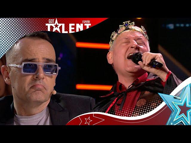 KING PARODY singing about farts ends up making you laugh | Auditions 10 | Spain's Got Talent 2023