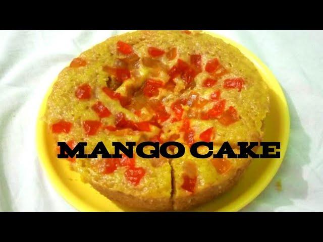 MANGO CAKE RECIPE-Eggless mango cake, without oven/essence,no condensed milk