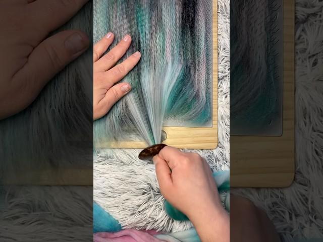 5/6 Bobbin #1 Blending fiber on blending board spinning yarn #blendingboard #fiberarts #crochet