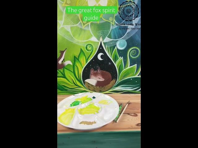 Fox animal spiritguide mandala painting #soulart #timelapseart #mandaladesign #art #acrylicpainting