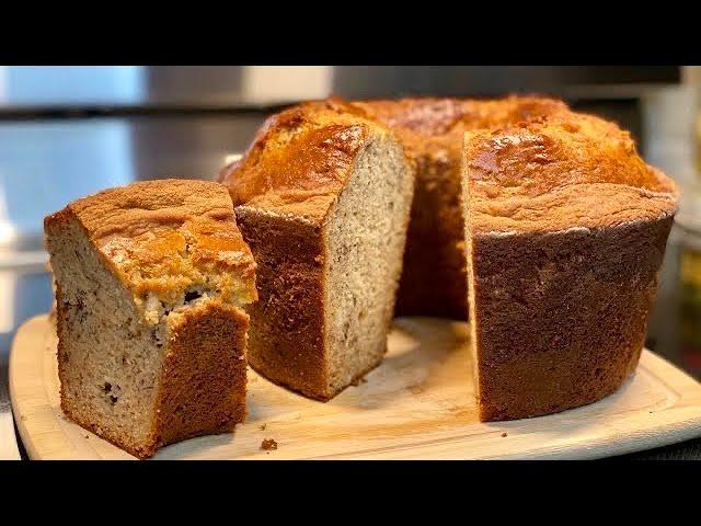 PAN DE PLÁTANO CON LECHE CONDENSADA / muy esponjoso