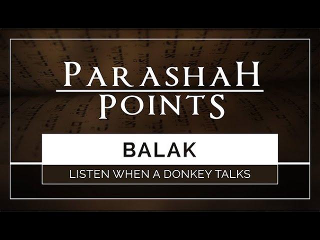 Parashah Points: Balak - Listen When A Donkey Talks - 119 Ministries