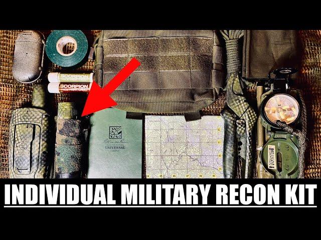 Individual Military Reconnaissance Kit Items For Concealment - Observation - Land Navigation!