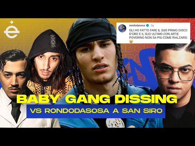 BABY GANG DISSING RONDODASOSA con SACKY e SIMBA LA RUE a SAN SIRO | DISSING