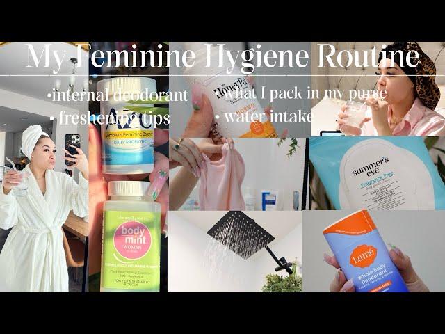 My daily feminine hygiene routine (washes I use + supplements + shaving + changing underwear + etc)