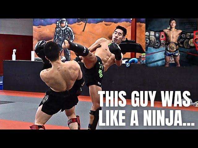 Sparring Multiple Time National Muay Thai Champion