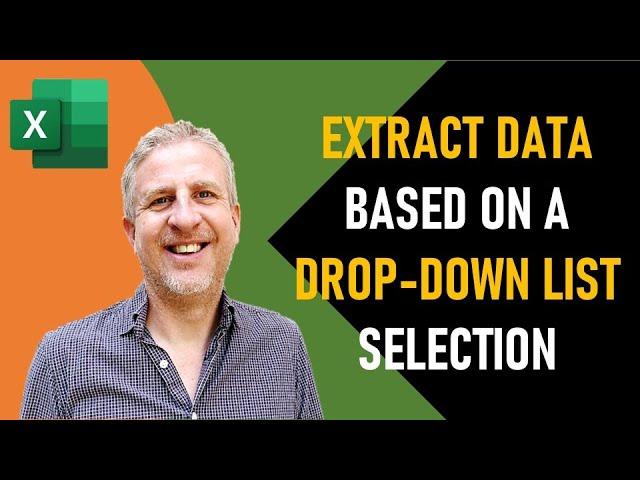 Extract Data Based on a Drop Down List Selection in Excel | Filter Data With Drop Down List Excel