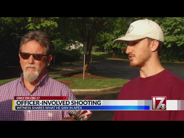 Witness talks about deadly Apex police shooting