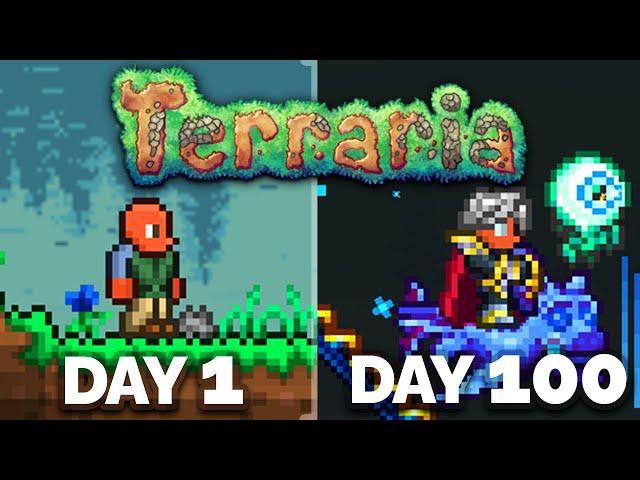 I Spent 100 Days in Terraria Master Mode...