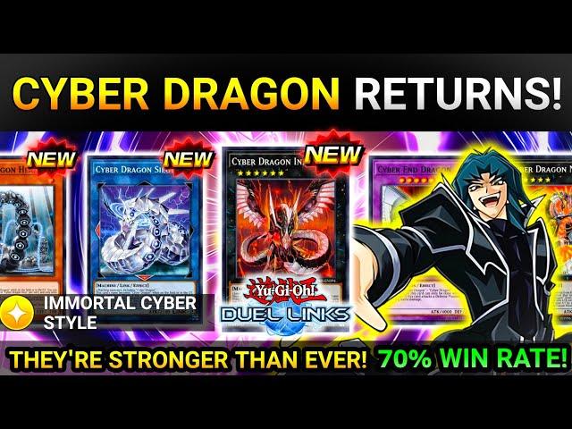 CYBER DRAGON RETURNS! | BEST CYBER DRAGON DECK!? | 70% WIN RATE! [Yugioh Duel Links]