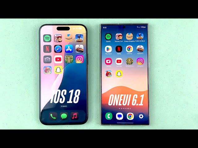 Samsung Galaxy S24 Ultra Speed vs iPhone 15 Pro Max | IOS 18 vs Android 14 Speed Test!