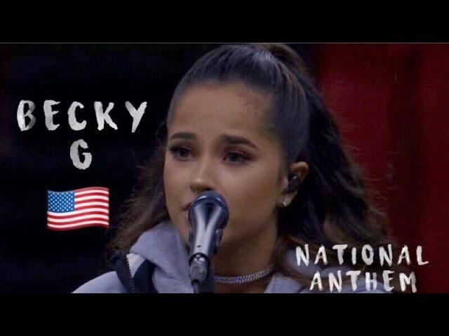 Becky G - National Anthem ( NFL México City)