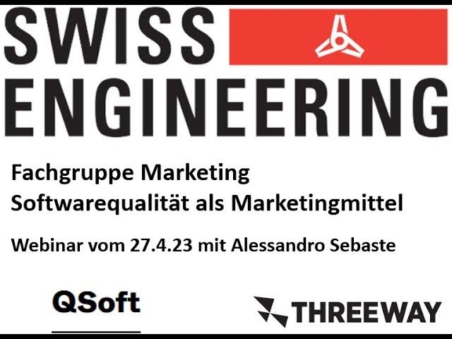 Webinar  Softwarequalität als Marketingmittel vom 27.4.2023