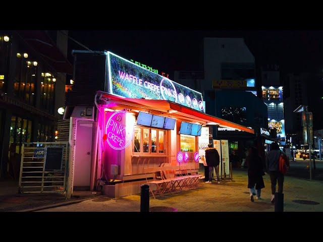 [4K] 홍대 홍익대학교 홍대역 홍대입구 Hongik Univ Station in Seoul, korea hongdae Part1