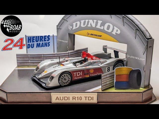 Audi R10 TDI 2006 Le Mans 24 Hours winner - Dunlop bridge Revell 3D Puzzle diorama - 1/24 scale