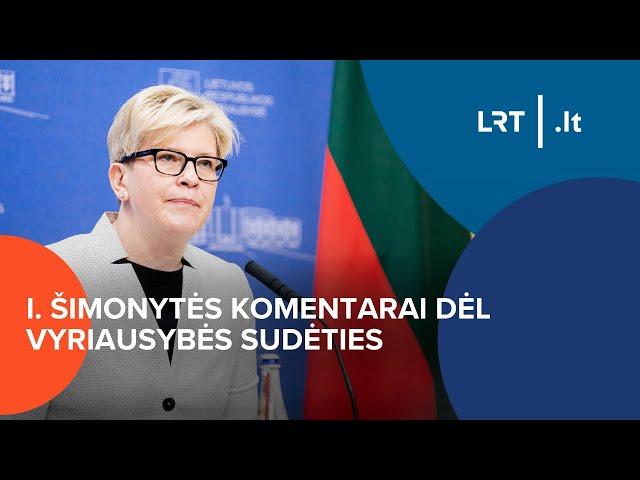 I. Šimonytės komentarai dėl Vyriausybės sudėties | 2024-08-02