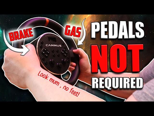 CAMMUS C5 ePedal | This innovative racing wheel DOESN'T NEED PEDALS! [REVIEW]