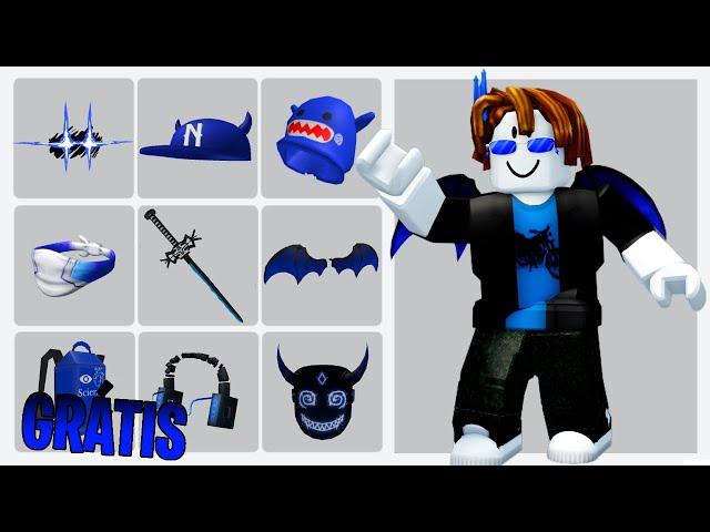 COMO PEGAR 10 ITENS GRÁTIS (AZUL) NO ROBLOX !