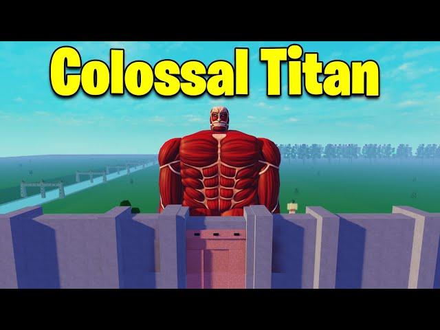 I Became The Colossal Titan In Roblox Attack On Titan...