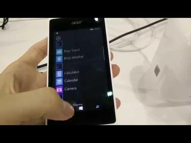 Acer Liquid M220 with Windows 10 Technical Preview for phones