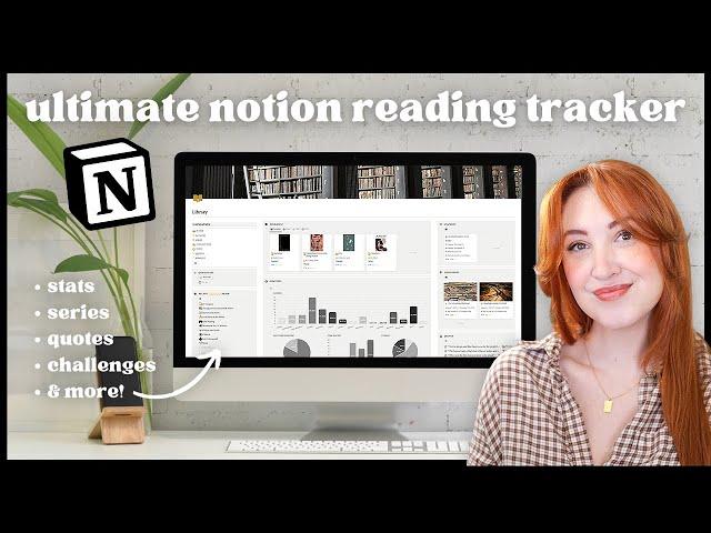 The Ultimate Notion Reading Tracker  (stats, series, quotes, challenges, & more!)