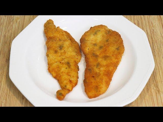 Filetes de pollo empanado o empanizado