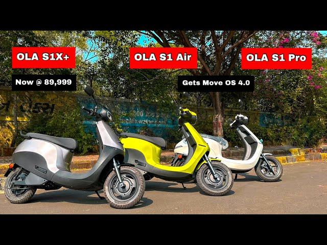 OLA S1X Plus now at 89,999 and OLA S1 Air and OLA S1 Pro gets Move OS 4.0