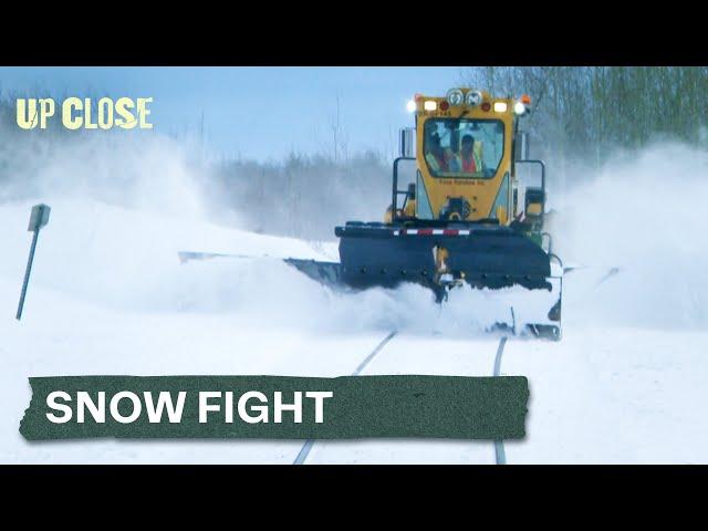 A Fight Against the Snow as a Major Storm Approaches | Extreme Ice Railroad | Up Close