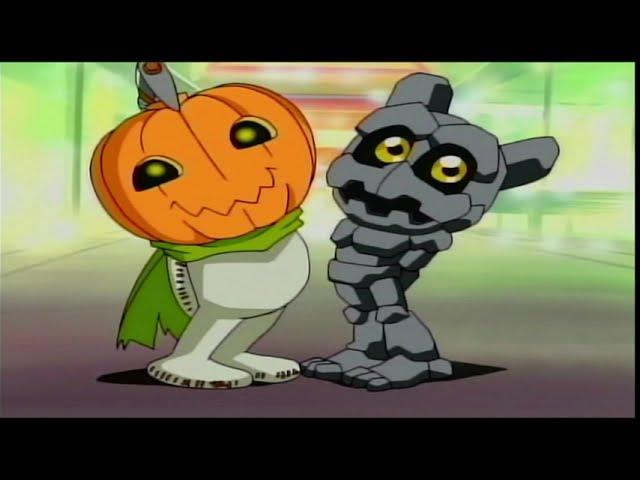 Digimon Season 1 ~ Pumpkinmon & Gotsumon Get Into Mischief