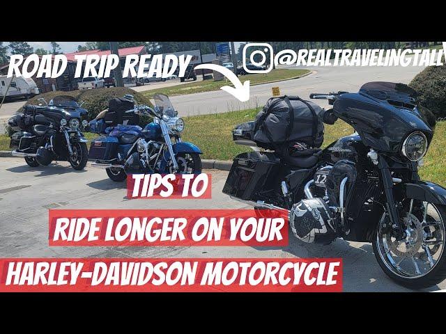 How to RIDE LONGER ON YOUR HARLEY-DAVIDSON MOTORCYCLE