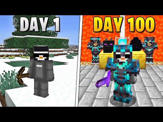 I Survived 100 Days in HARDCORE Minecraft [UNCUT FULL MOVIE]