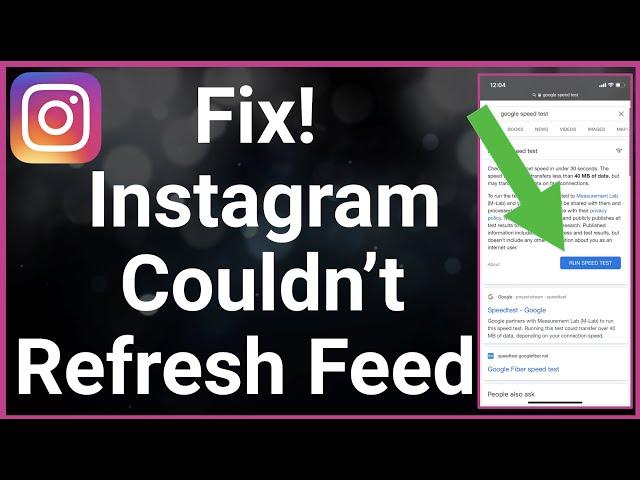 How To Fix Instagram Couldn't Refresh Feed