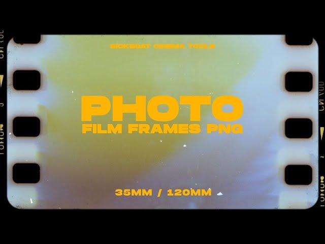 Photo Film Frames: PNG Film Borders + Texture (10K) | Film Frame PNG