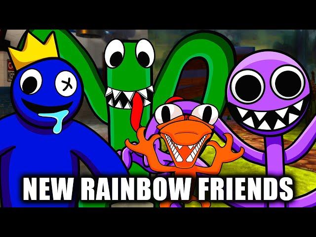 New Rainbow Friends Swaps Boyfriend & Voice but vs Rainbow Friends 3D Friday Night Funkin Mod Roblox